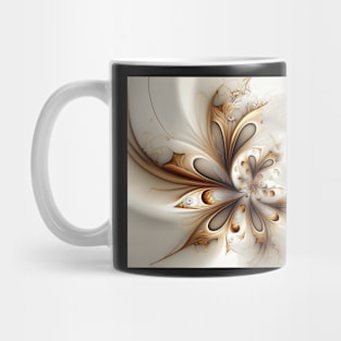 Abstract Floral Neutral Botanical Print Mug